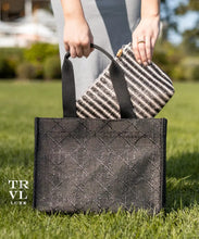 Load image into Gallery viewer, Luxe Bali Straw Tote - Cane Midnight
