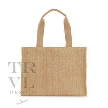 Load image into Gallery viewer, Tote Bag - Luxe Bali Straw Cane Sand
