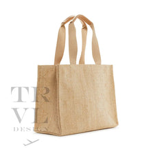 Load image into Gallery viewer, Tote Bag - Luxe Bali Straw Cane Sand
