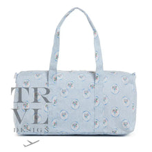 Load image into Gallery viewer, Weekender Gift Set - Duffel And Hanging Bag Medallion Floral Blue
