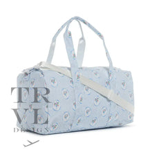 Load image into Gallery viewer, Weekender Gift Set - Duffel And Hanging Bag Medallion Floral Blue
