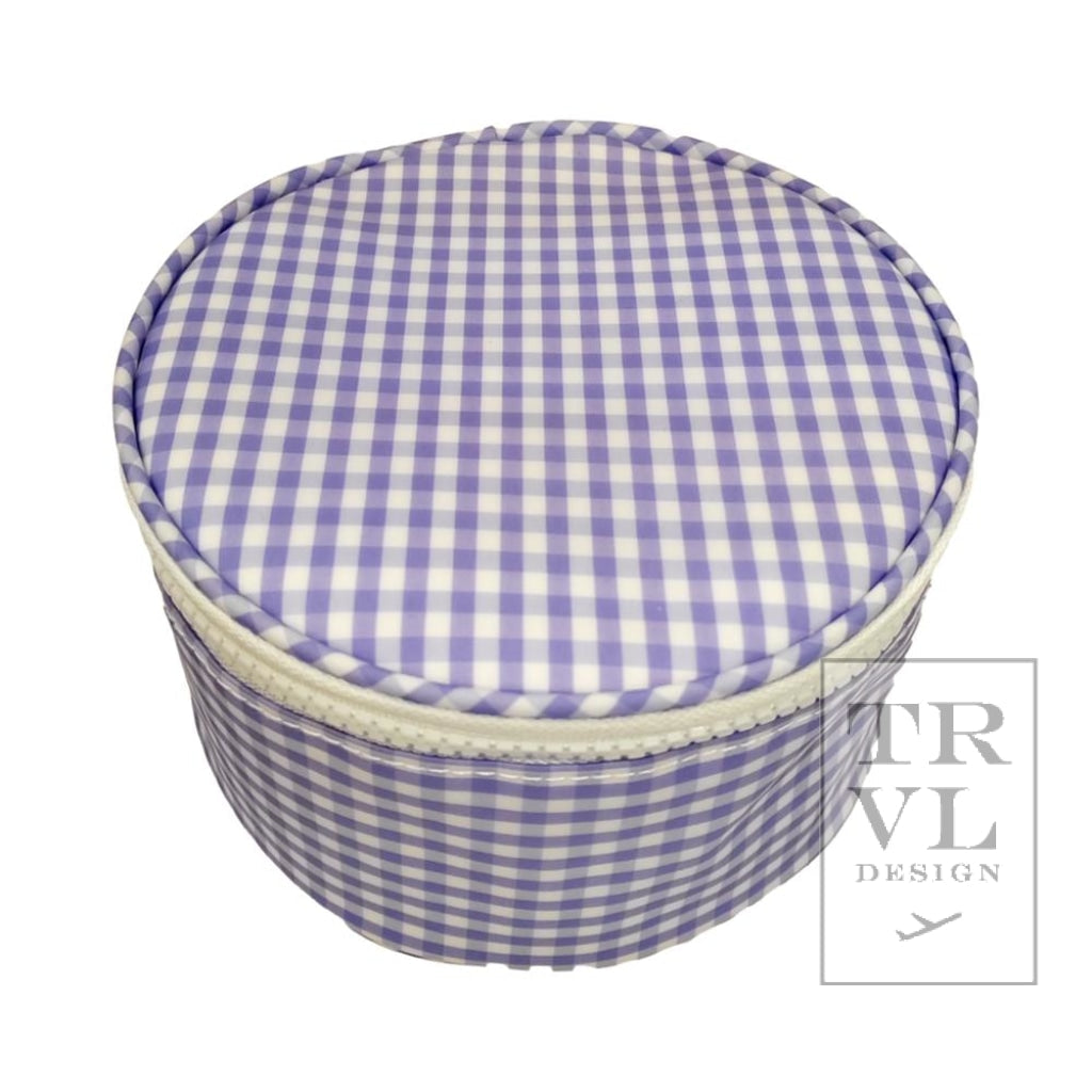 ROUNDUP JEWEL CASE - GINGHAM LILAC
