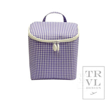 Load image into Gallery viewer, TAKE AWAY LUNCH BAG - INSULATED GINGHAM LILAC
