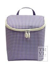 Load image into Gallery viewer, TAKE AWAY LUNCH BAG - INSULATED GINGHAM LILAC
